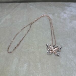 Elegant Butterfly Pendant Necklace- costume jewelry
